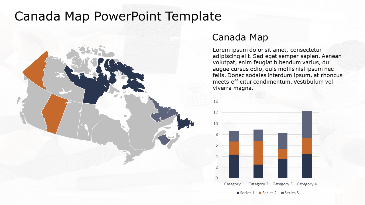 Canada Map 2 PowerPoint Template & Google Slides Theme