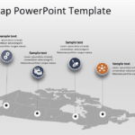 Canada Map 5 PowerPoint Template & Google Slides Theme