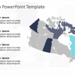 Canada Map 6 PowerPoint Template & Google Slides Theme