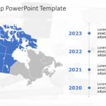 Canada Map 7 PowerPoint Template & Google Slides Theme