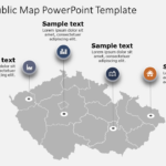 Czech Republic Map 6 PowerPoint Template & Google Slides Theme