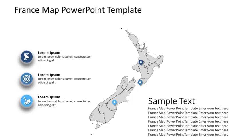 France Map PowerPoint Template