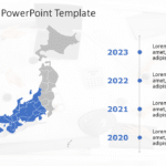 Japan Map 7 PowerPoint Template & Google Slides Theme