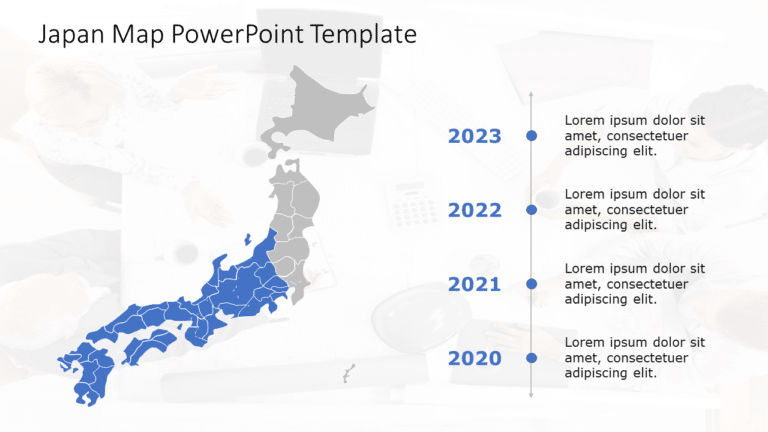 Japan Map 7 PowerPoint Template & Google Slides Theme