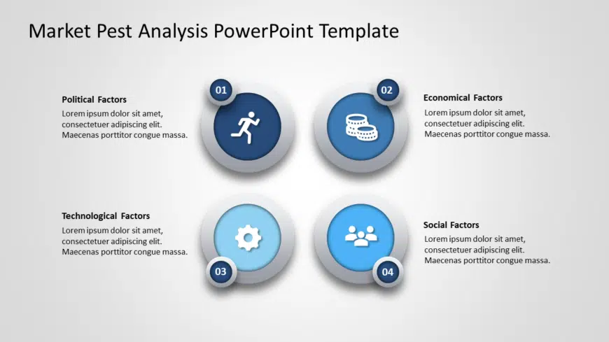 Market PEST Analysis 3 PowerPoint Template