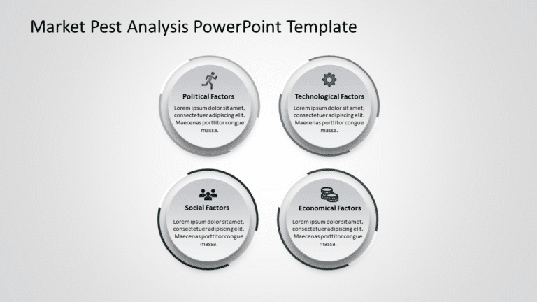 Market PEST Analysis 6 PowerPoint Template