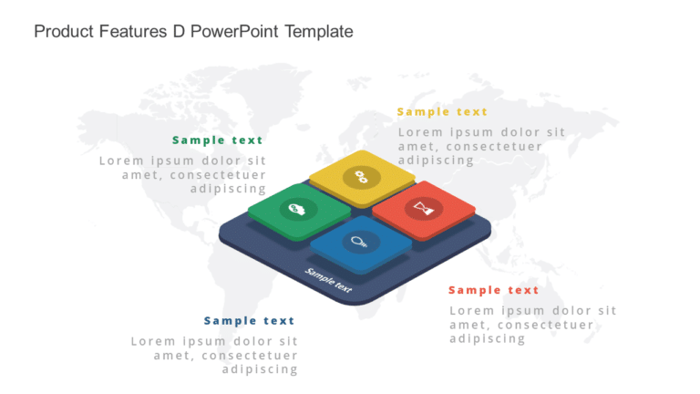 Product Features 3D PowerPoint Template
