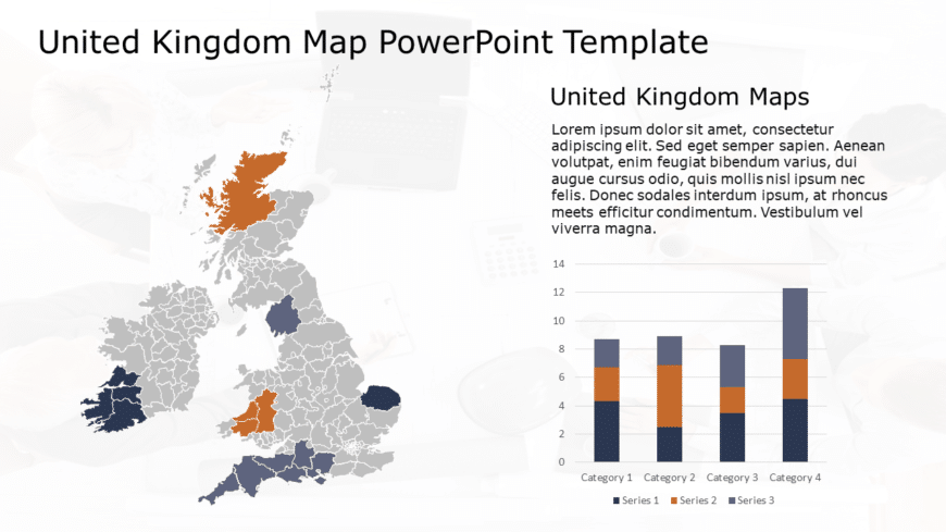 United Kingdom Map 2 PowerPoint Template