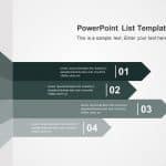 4 Steps List Strategy PowerPoint Template