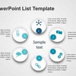 5 Steps Radial Product Features PowerPoint Template