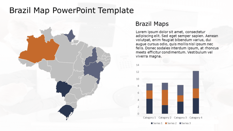 Brazil Map 2 PowerPoint Template & Google Slides Theme