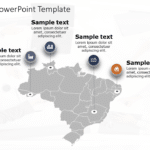 Brazil Map 5 PowerPoint Template & Google Slides Theme