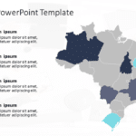Brazil Map 6 PowerPoint Template & Google Slides Theme