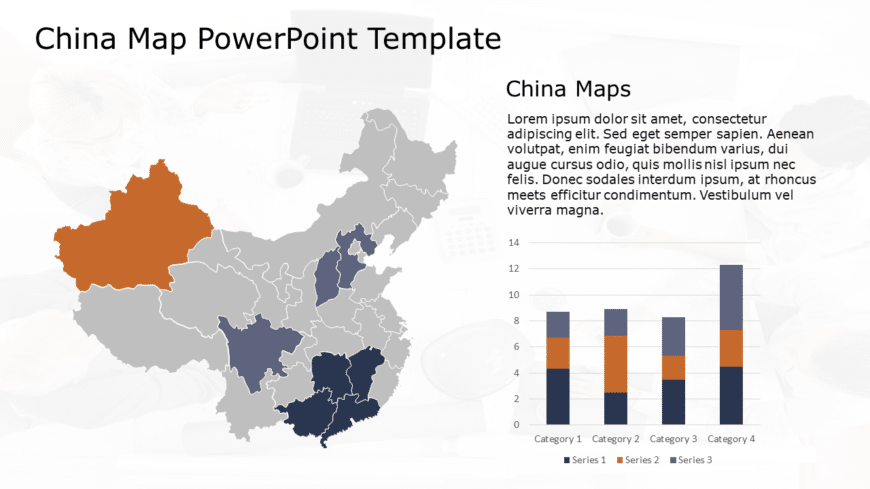 China Map 2 PowerPoint Template