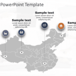 China Map 5 PowerPoint Template & Google Slides Theme