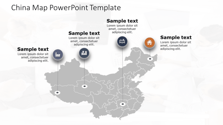 China Map 5 PowerPoint Template & Google Slides Theme