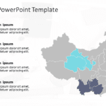 China Map 6 PowerPoint Template & Google Slides Theme