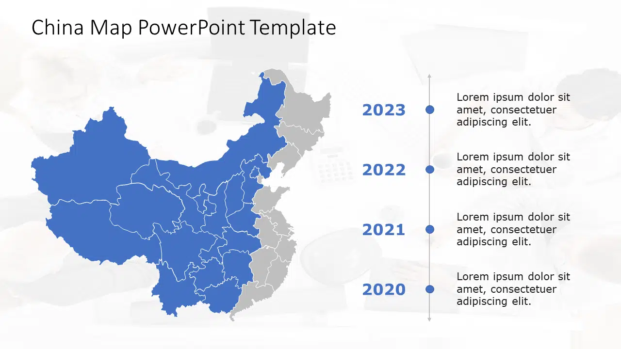 China Map 7 PowerPoint Template & Google Slides Theme