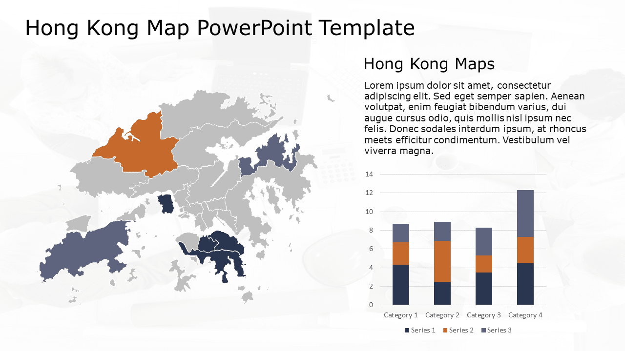 Hong Kong Map 2 PowerPoint Template & Google Slides Theme