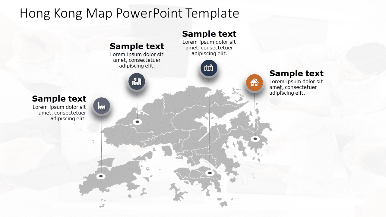 Hong Kong Map 5 PowerPoint Template & Google Slides Theme