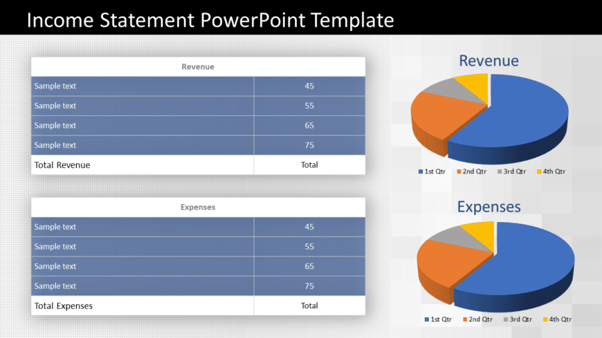 Income Statement PowerPoint Template