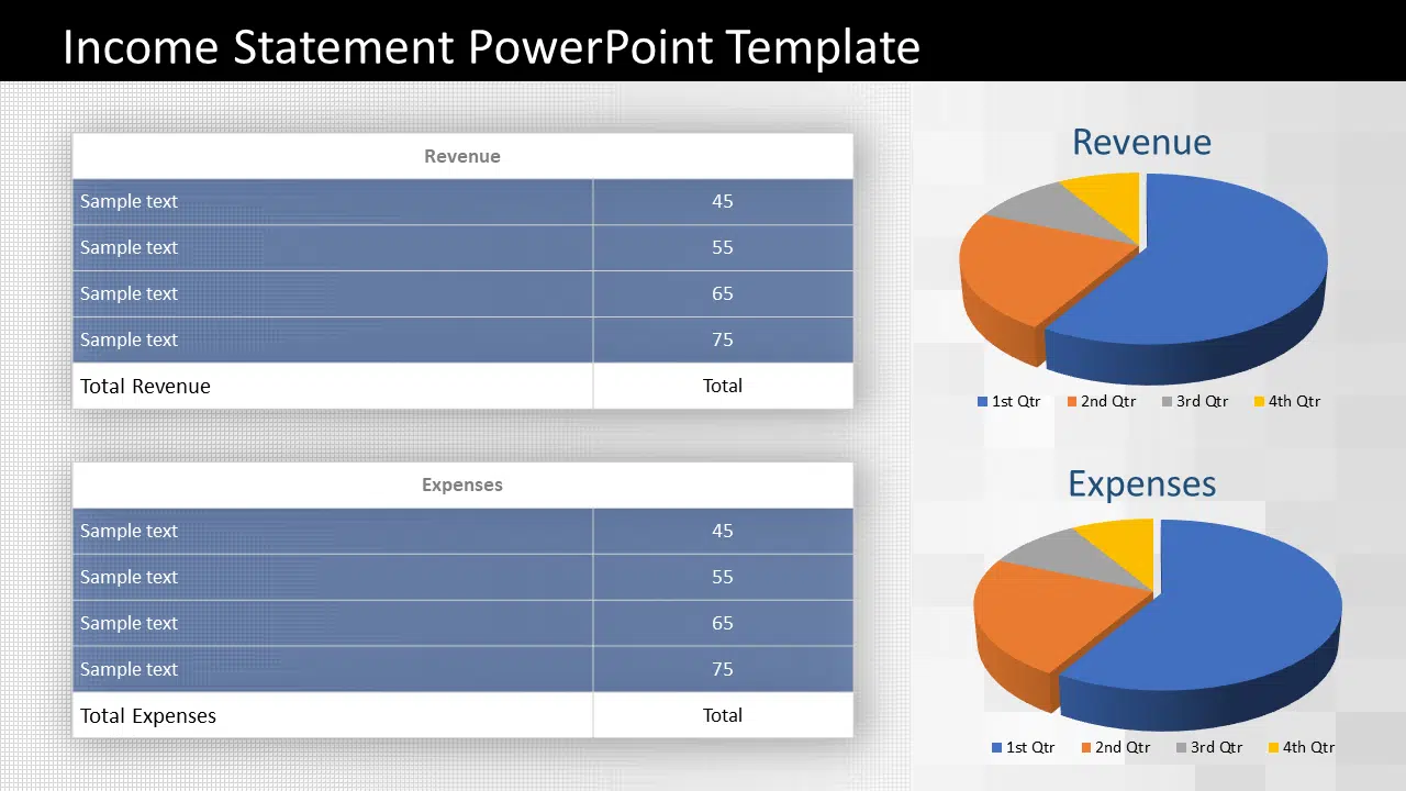 Income Statement PowerPoint Template & Google Slides Theme