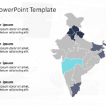 India Map 6 PowerPoint Template & Google Slides Theme