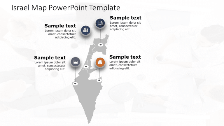 Israel Map 4 PowerPoint Template & Google Slides Theme