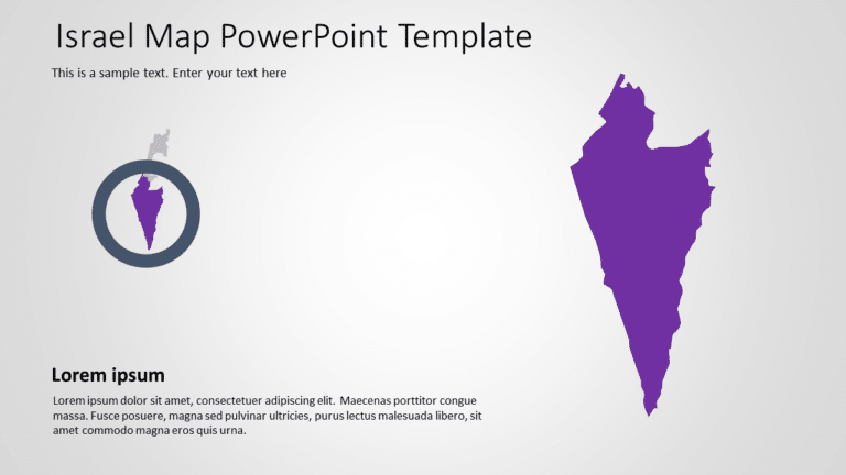 Israel Map 5 PowerPoint Template & Google Slides Theme