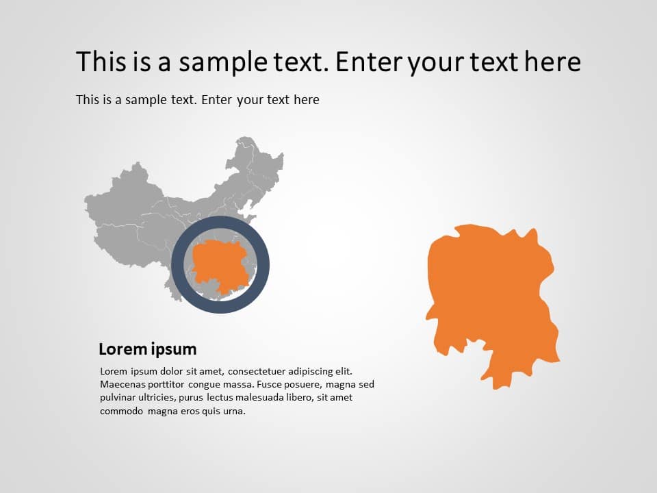 China Map 3 PowerPoint Template & Google Slides Theme