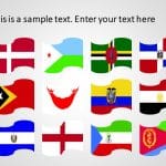 Country flags powerpoint template