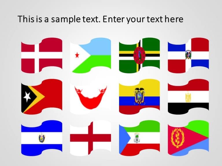 Country flags 2 PowerPoint Template & Google Slides Theme