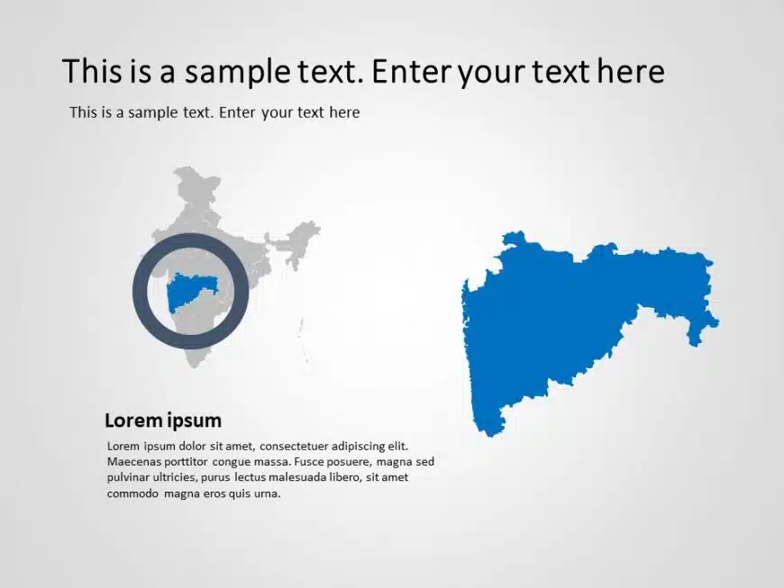 India Map 7 PowerPoint Template