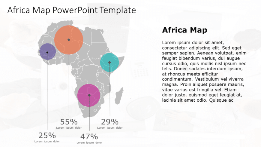 Africa Map 10 PowerPoint Template