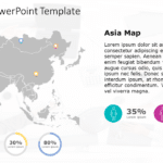 Asia Map 8 PowerPoint Template & Google Slides Theme