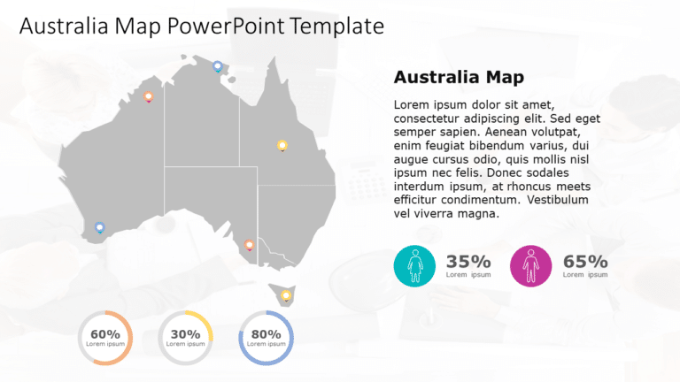 Australia Map 10 PowerPoint Template & Google Slides Theme