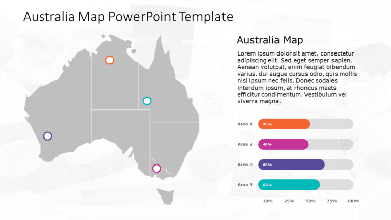 Australia Map 11 PowerPoint Template & Google Slides Theme