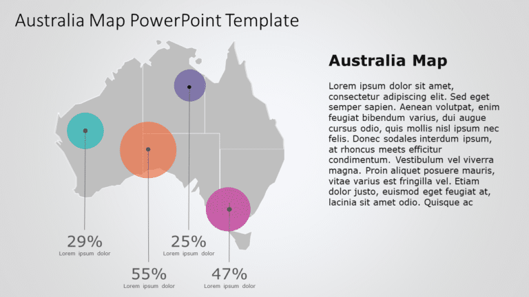 Australia Map 12 PowerPoint Template & Google Slides Theme