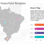 Brazil Map 9 PowerPoint Template & Google Slides Theme