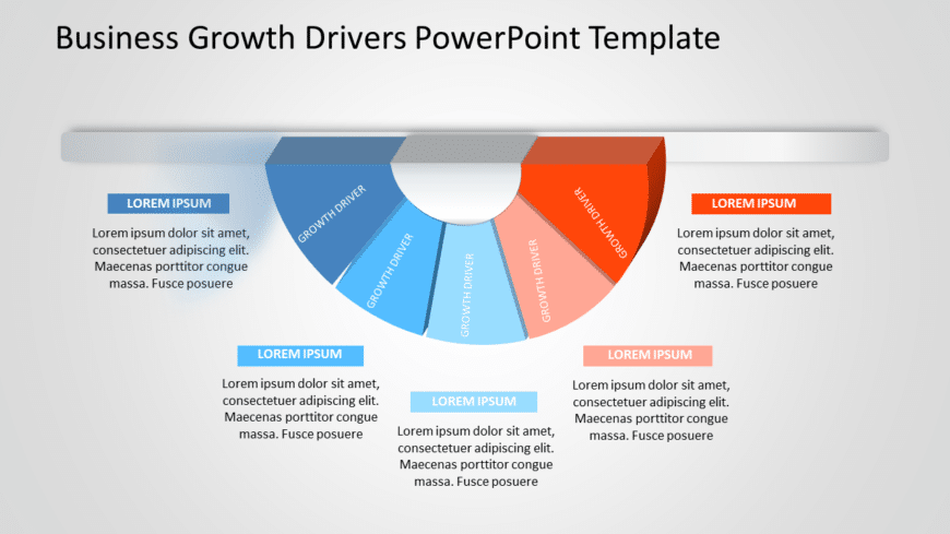 Business Growth Drivers 6 PowerPoint Template