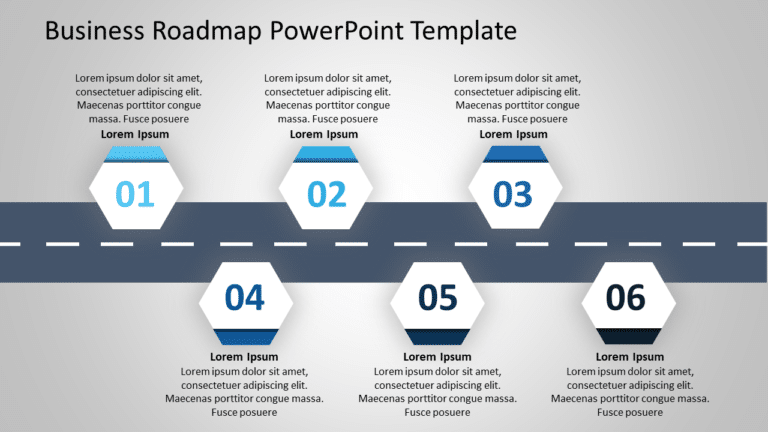 Business Roadmap 12 PowerPoint Template & Google Slides Theme