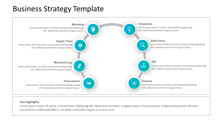 Business Strategy 8 PowerPoint Template & Google Slides Theme