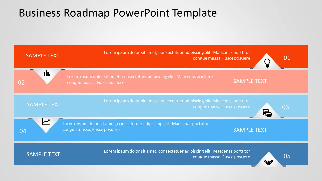 Business roadmap 55 PowerPoint Template & Google Slides Theme