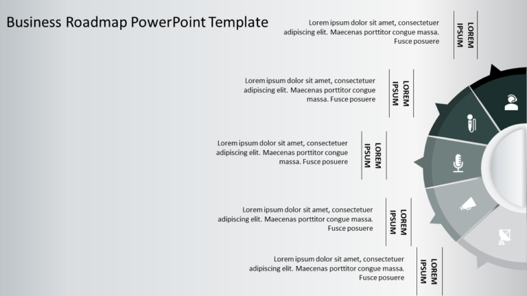 Business roadmap PowerPoint Template 1
