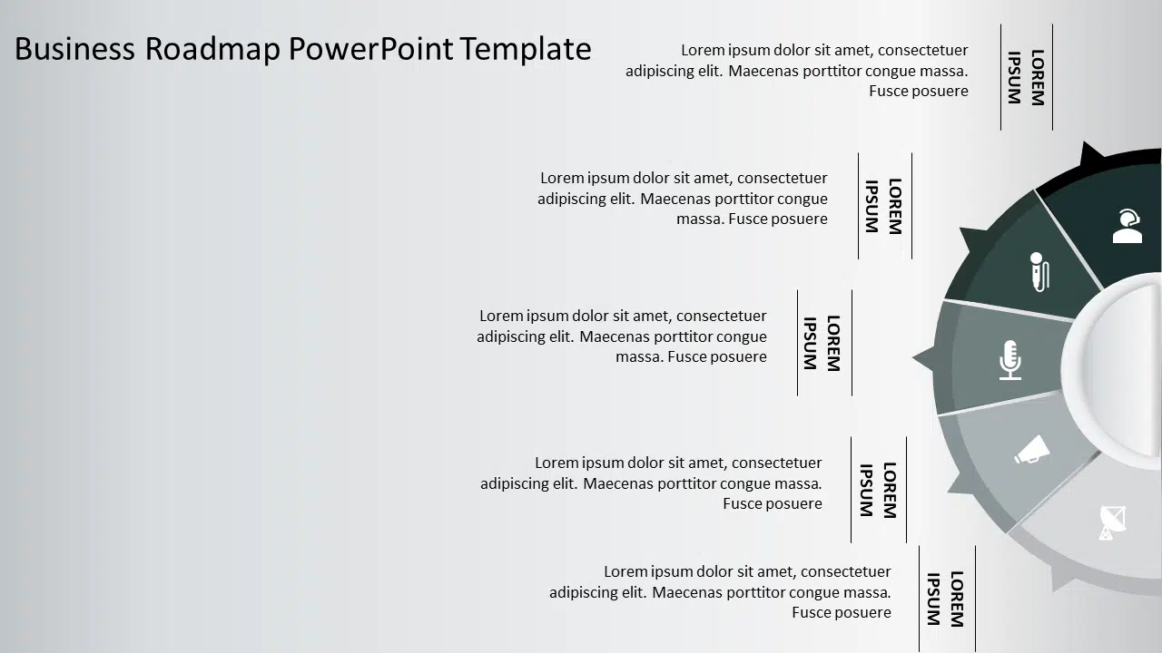 Business roadmap PowerPoint Template 1 & Google Slides Theme