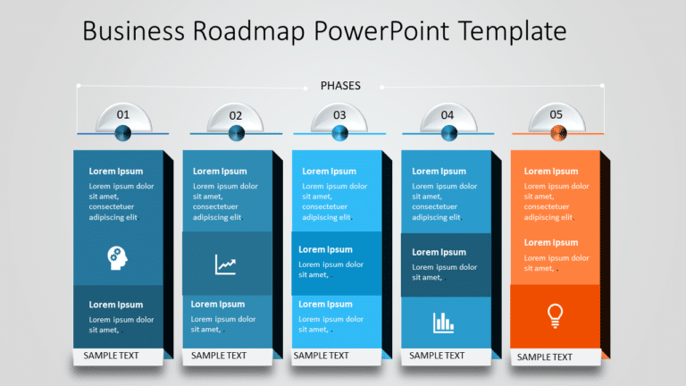 Business roadmap PowerPoint Template 10