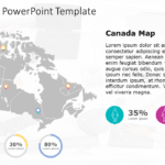 Canada Map 8 PowerPoint Template & Google Slides Theme