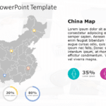 China map 8 PowerPoint Template & Google Slides Theme