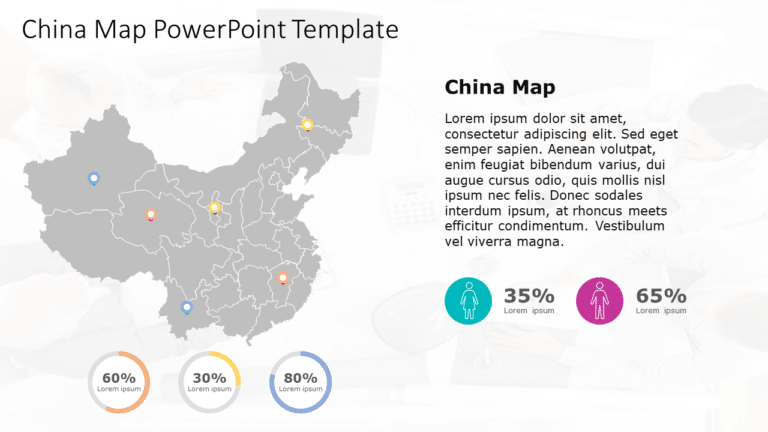 China map 8 PowerPoint Template & Google Slides Theme