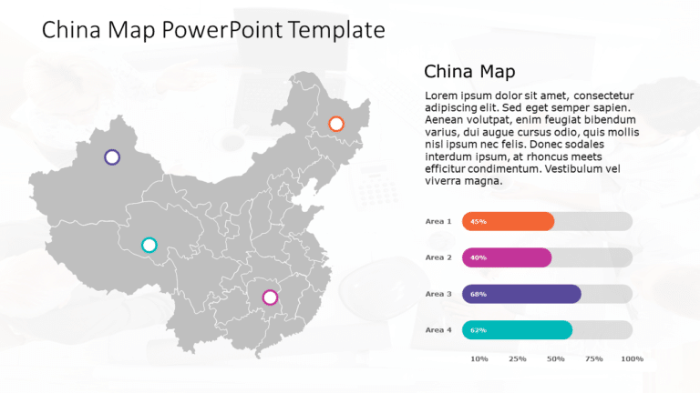 China map 9 PowerPoint Template & Google Slides Theme